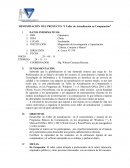 DENOMINACIÓN DEL PROYECTO: “I Taller de Actualización en Computación”