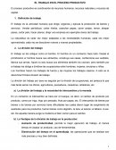 TEMA DEL TRABAJO EN EL PROCESO PRODUCTIVO