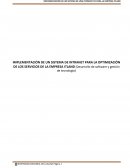 IMPLEMENTACIÓN DE UN SISTEMA DE INTRANET PARA LA OPTIMIZACIÓN DE LOS SERVICIOS DE LA EMPRESA ITLAND (Desarrollo de software y gestión de tecnología)