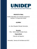 Análisis diagnóstico de la situación actual de la empresa “Pa’ Reyes-Auto Partes”