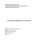 LA INTELIGENCIA EMOCIONAL EN LA EDUCACIÓN