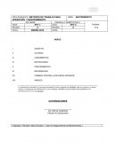 PROCEDIMIENTO: METODOS DE TRABAJO PARA OPERACIÓN Y MANTENIMIENTO