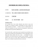 Cacao en Ecuador INFORME DE VISITA TECNICA