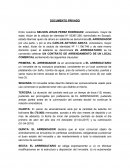 Redaccion juridica. DOCUMENTO PRIVADO