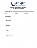 RELACIONE LA COLUMNA A CON LA COLUMNA B SEGÚN CORRESPONDA, COLOCANDO LA LETRA EN LA COLUMNA CENTRAL.