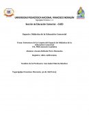 Estructura de la Carpeta del Espacio de Didáctica de la Educación Comercial