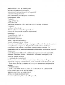 Programa de formación: ELEMENTOS DE MAQUINAS Código: 280501004. Página 1