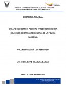 ENSAYO DE DOCTRINA POLICIAL Y VIDEOCONFERENCIA DEL SEÑOR COMANDANTE GENERAL DE LA POLICÍA NACIONAL