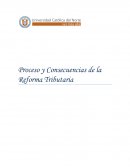 Proceso y consecuencias de la reforma tributaria