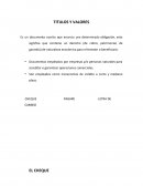 Titulos valores TITULOS Y VALORES