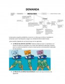 La demanda es aquella cantidad de un servicio o un bien que se ofrece el vendedor