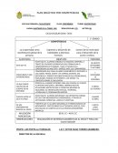 PLAN DIDÁCTICO DE COMPETENCIAS