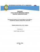 TERMINOS MEDICOS EN GRIEGO Y LATIN