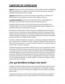 LIBERTAD DE EXPRESION ¿Por qué decidimos trabajar este tema?