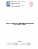 Diseño de un plan de acción para el mantenimiento de tuberías del oleoducto Ulé – Amuay