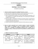 Actividades de Aprendizaje Sociología - Capítulos 1, 2 y 3