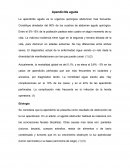 Apendicitis aguda Etiología