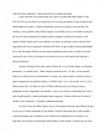 APUNTES DEL PERDON – DIÁLOGO CON UN AMIGO DE DIOS. Página 1