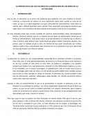 LA IMPORTANCIA DE LOS VALORES EN LA FORMACIÓN DE LOS NIÑOS EN LA ACTUALIDAD