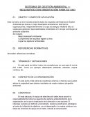 SISTEMAS DE GESTIÓN AMBIENTAL — REQUISITOS CON ORIENTACIÓN PARA SU USO