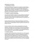 Administración de la empresa . El proceso administrativo