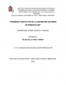 Primeros contactos de la geometría en niños de preescolar