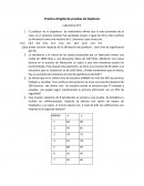 ¿Qué puede concluir respecto de la afirmación del profesor?. Usar nivel de significancia del 5%