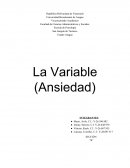 Psicometría Variable Ansiedad