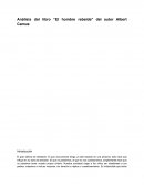 EL ANALISIS DEL LIBRO DE ALBERT CAMUS