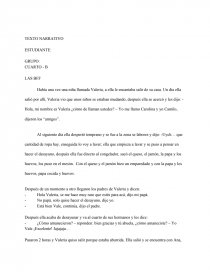 Había una vez una niña llamada Valeria. Página 1