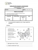 Evaluación de Lenguaje y comunicación “COMPRENSIÓN LECTORA