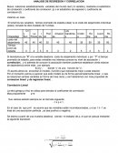 ANALISIS DE REGRESION Y CORRELACION