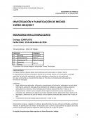 LA GRAN NUEVA INVESTIGACIÓN Y PLANIFICACIÓN DE MEDIOS CURSO 2016/2017