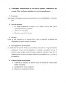 Actividades desarrolladas en una micro empresa, arrendadora de mesas, sillas, bocinas y tabletas con internet para karaoke