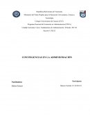 CONTINGENCIAS EN LA ADMINISTRACIÓN