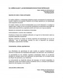 EL CURRUCULUM Y LAS NECESIDADES EDUCATIVAS ESPECIALES