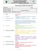 CONTENIDO DEL INFORME DE LABORATORIO