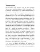 Ética para amador. Plantea aspectos de nuestra vida