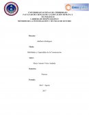 Habilidades y Capacidades de la Comunicación