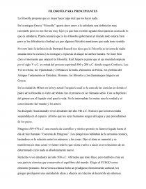 FILOSOFÍA PARA PRINCIPIANTES La filosofía propone que es mejor hacer algo mal que no hacer nada. Página 1
