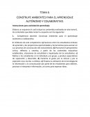 CONSTRUYE AMBIENTES PARA EL APRENDIZAJE AUTÓNOMO Y COLABORATIVO