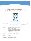 Informe final de las experiencias vividas dentro del servicio social