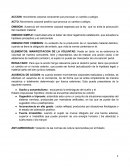 ACCION: movimiento corporal consciente que provocan un cambio o peligro