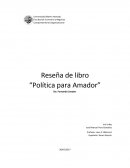 Reseña de libro “Política para Amador” De: Fernando Savater