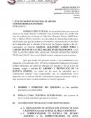 Reclamación de Amparo por la privación ilegal de libertad en la causa de la orden de atención y presentación
