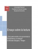 El nuevo Ensayo Economía Ecológica