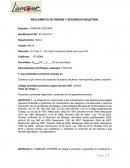 REGLAMENTO DE HIGIENE Y SEGURIDAD INDUSTRIAL Empresa: L'AMOUR JOYERIA