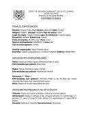 Historia clinica paciente con fatiga debida a disnea de medianos esfuerzos