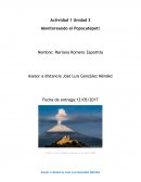 Actividad 1 Unidad 3 Monitoreando el Popocatépetl
