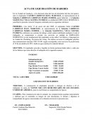 Acta de liquidación de haberes